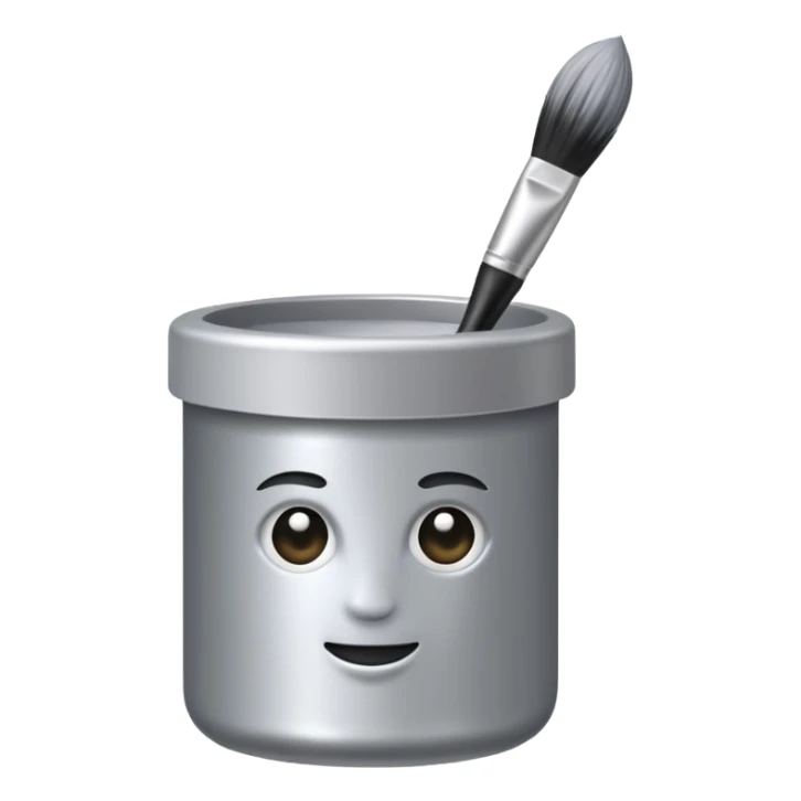 tube of hair dye with a brush next to it sticker