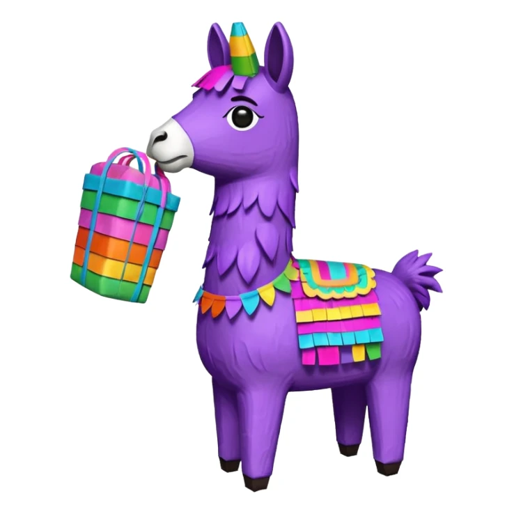 Purple Loot llama Pinata sticker