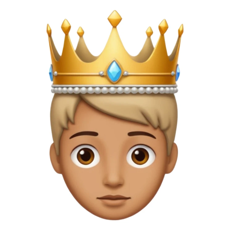 aggiungi una corona sulla testa sticker