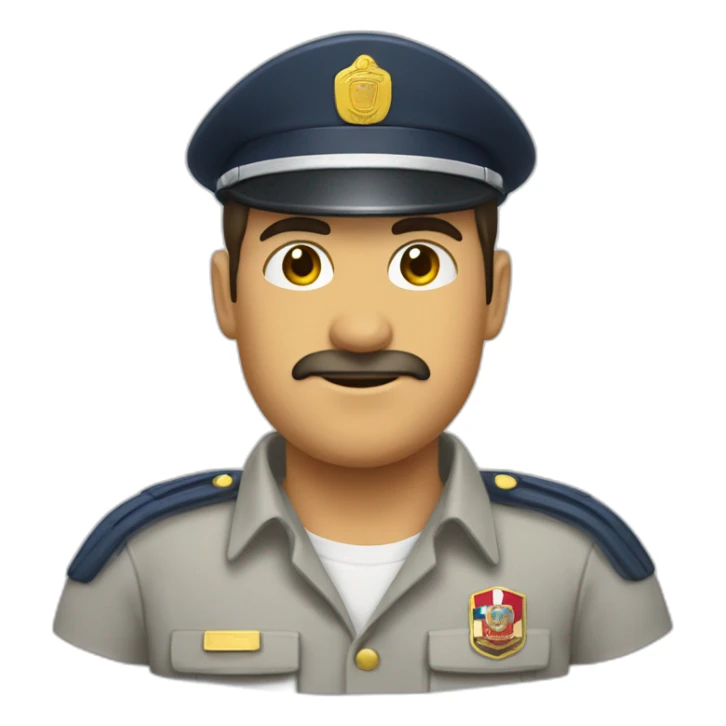 Guardia trabajo uniforme verano chile sticker