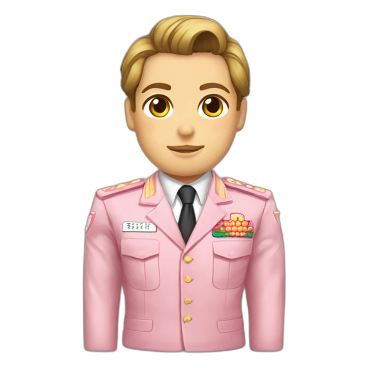 arnold schwarzenegger in japanese girl uniform sticker