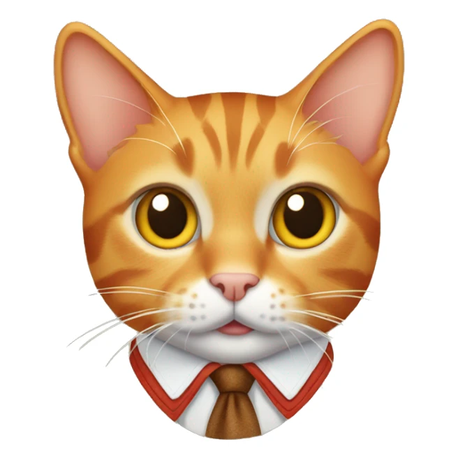 Orange tabby cat wearing lederhosen  sticker