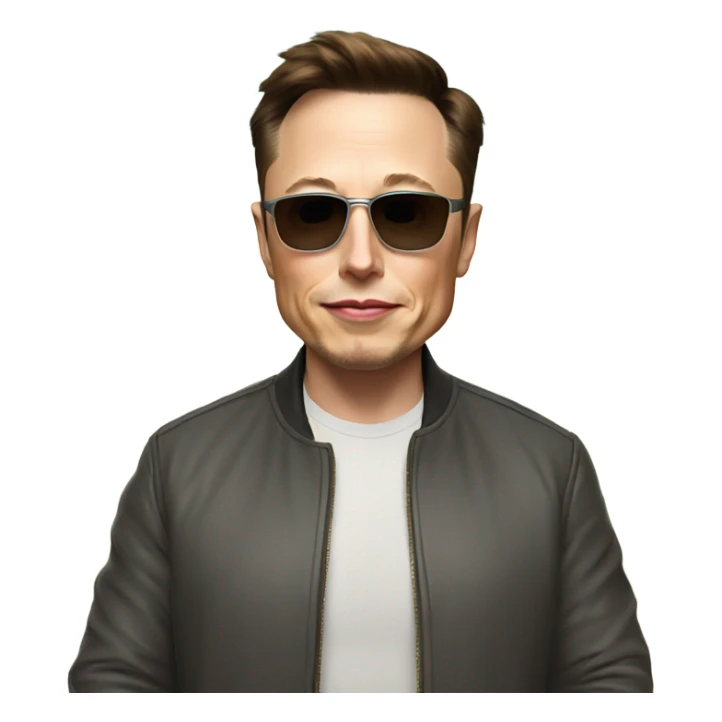 Elon musk in summer  sticker