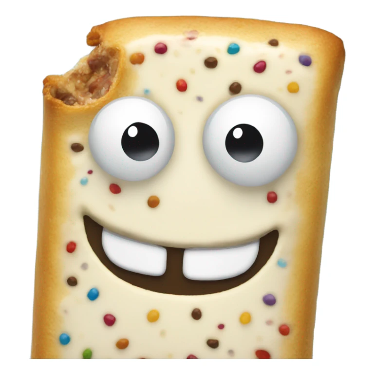 Pop tart with a huge smile  sticker