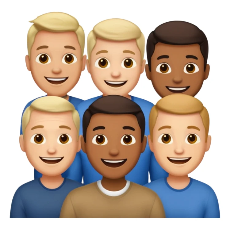 men speaking sticker