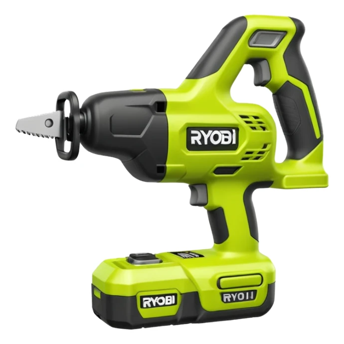 RYOBI ONE+ 18V Cordless Reciprocating saw battery emoji style sticker