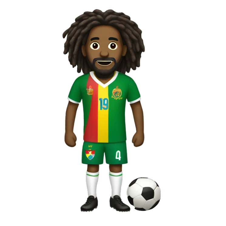 Rastafari, futbol copa america 2024 sticker