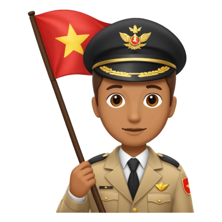 A Tour operator, male or female doesn't matter, get them holding a flag sticker