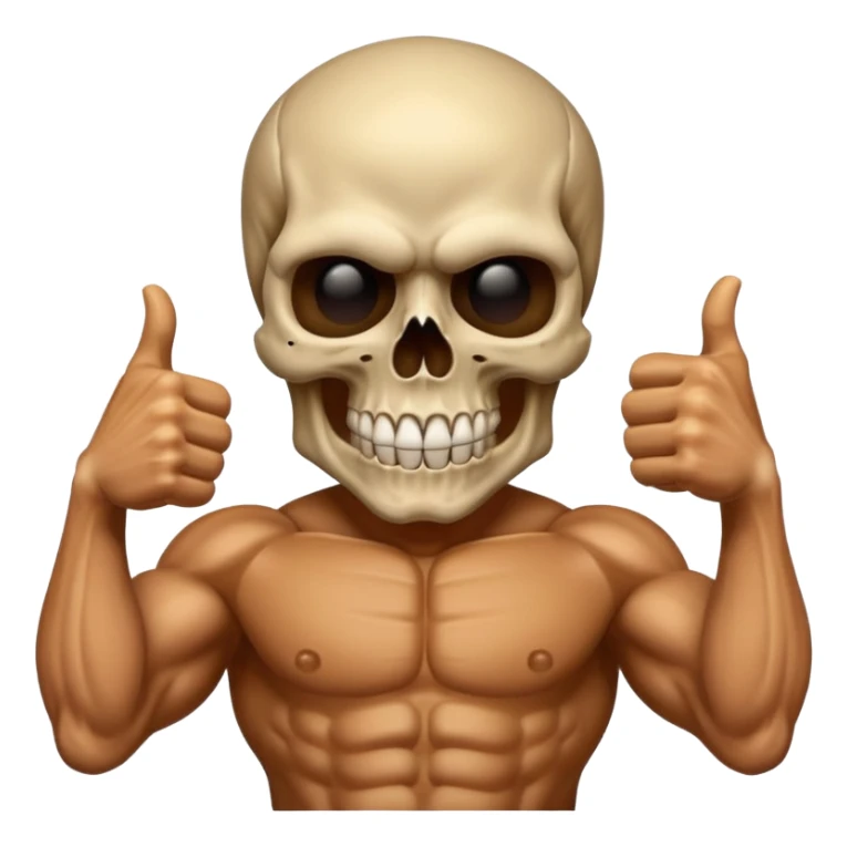 Skull punisher giving thumbs up sticker