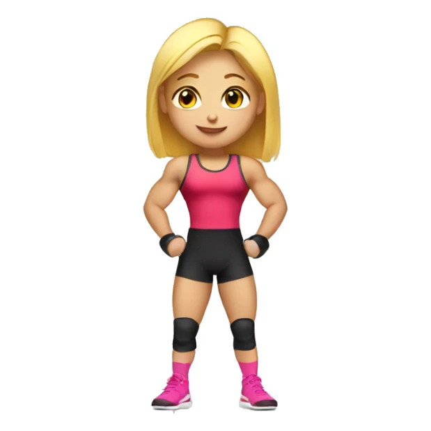powerlifting girl sticker