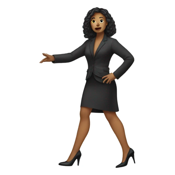 Human with heels sticker