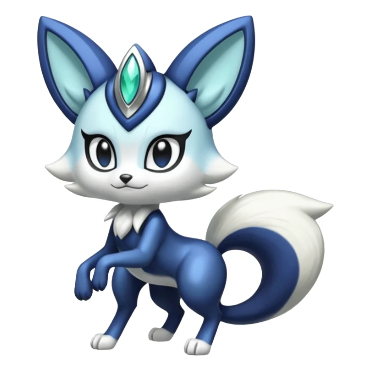 Shiny Furry Anthro Meloetta-Meowstic-Protogen-Primagen-Pokémon-Fakémon-creature sticker