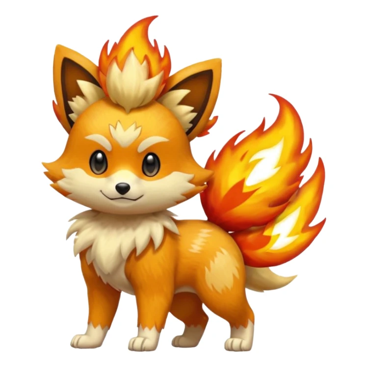 Fennekin-Growlithe-Electrike-fusion (full body) sticker