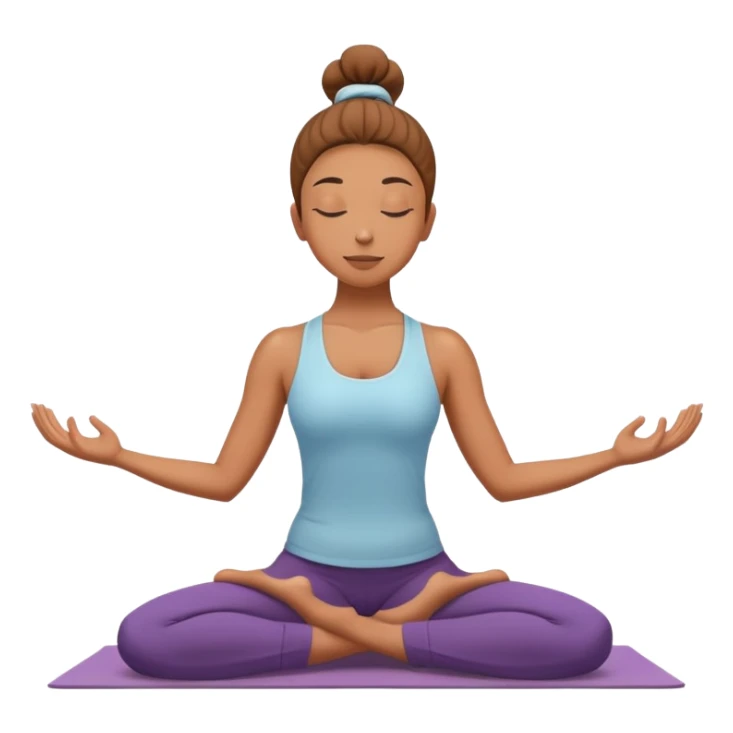 person in yoga pose balancing on one leg, centered and calm sticker