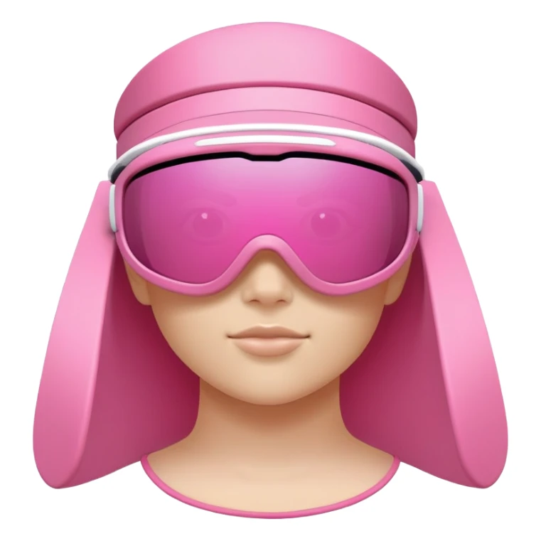 sporty pink shield visor sunglasses with extra thick bulky frame, athletic design, one-piece lens, heavy-duty look sticker