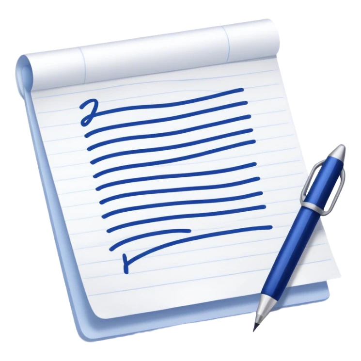 dark blue writing sticker