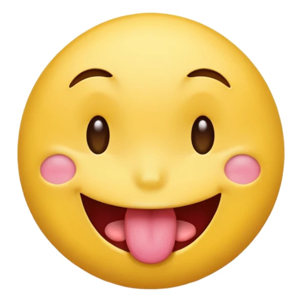 winking tongue out emoji  sticker