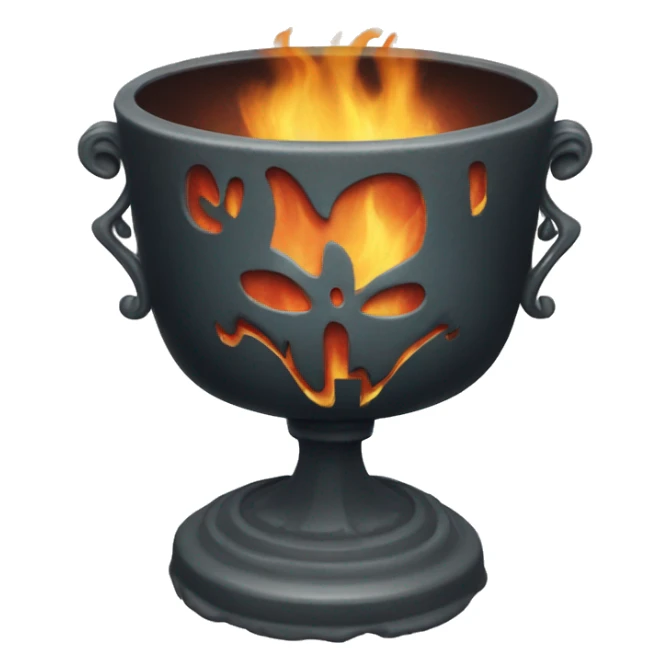 goblet of fire with flames coming up sticker