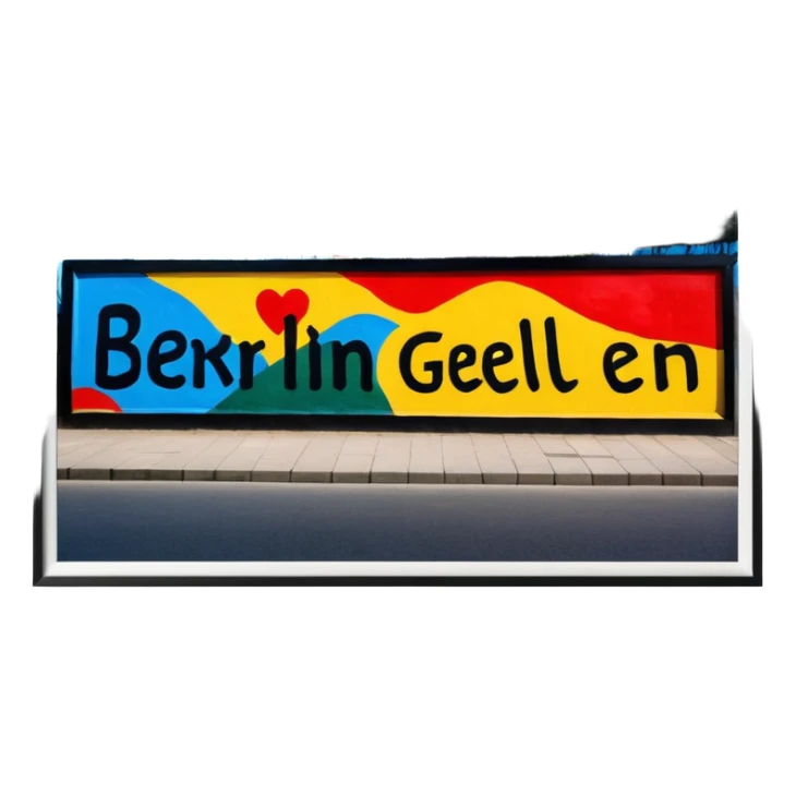 East side gallery of berlin  sticker