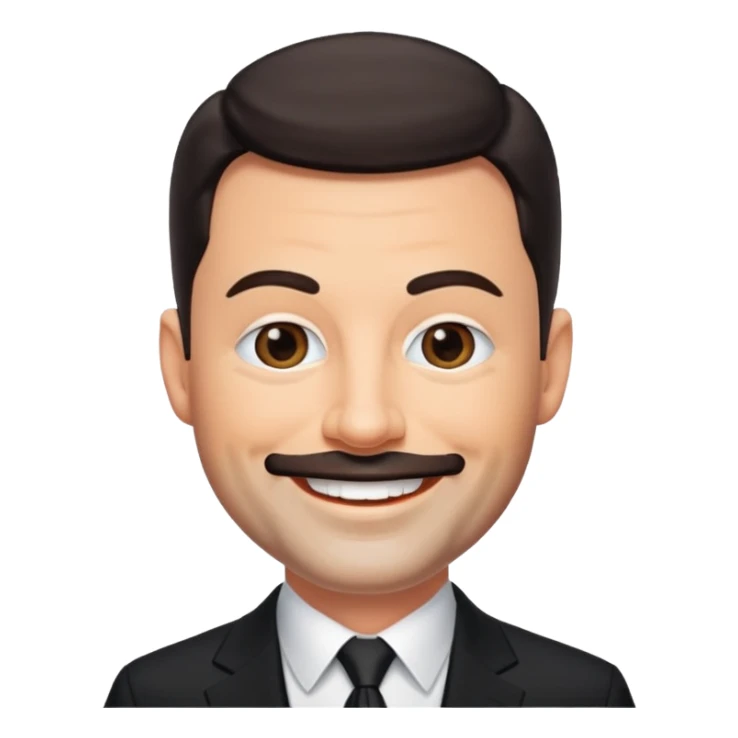 Jimmy Kimmel with black suit sticker