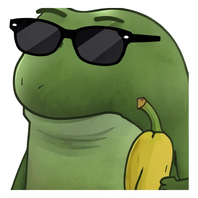 A banana who’s sunglasses sticker