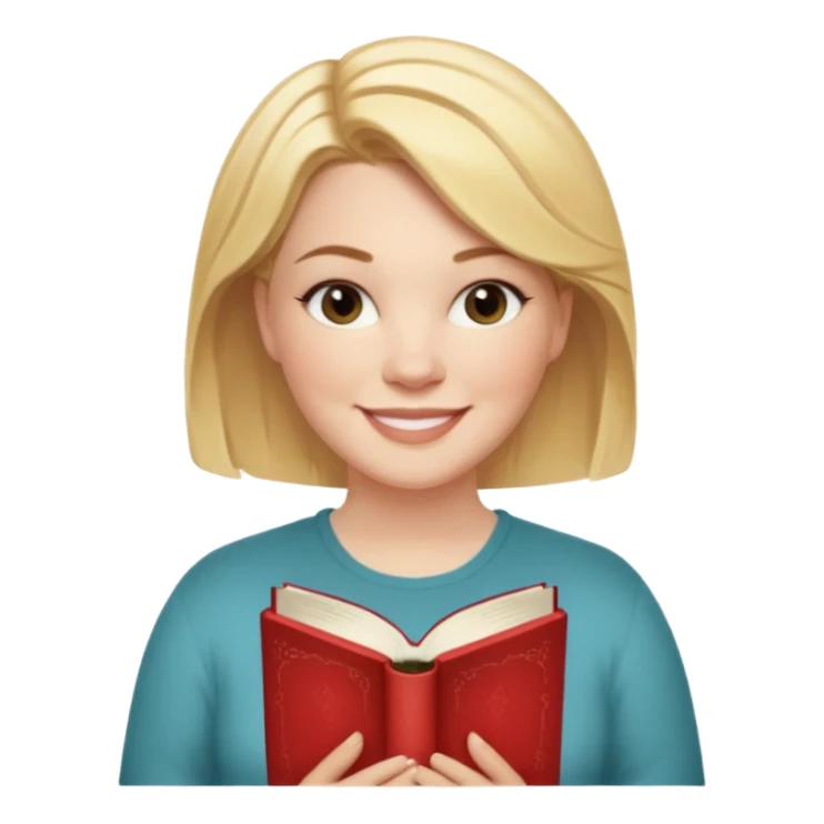 generate an ios genmoji of COLLEEN HOOVER "IT ENDS WITH US" book sticker