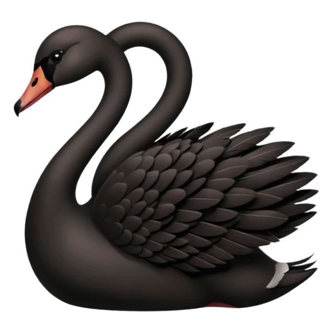 Black swan sticker
