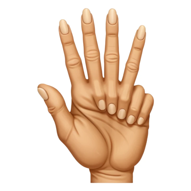 mano con el dedo de enmedio hacia arrugado sticker