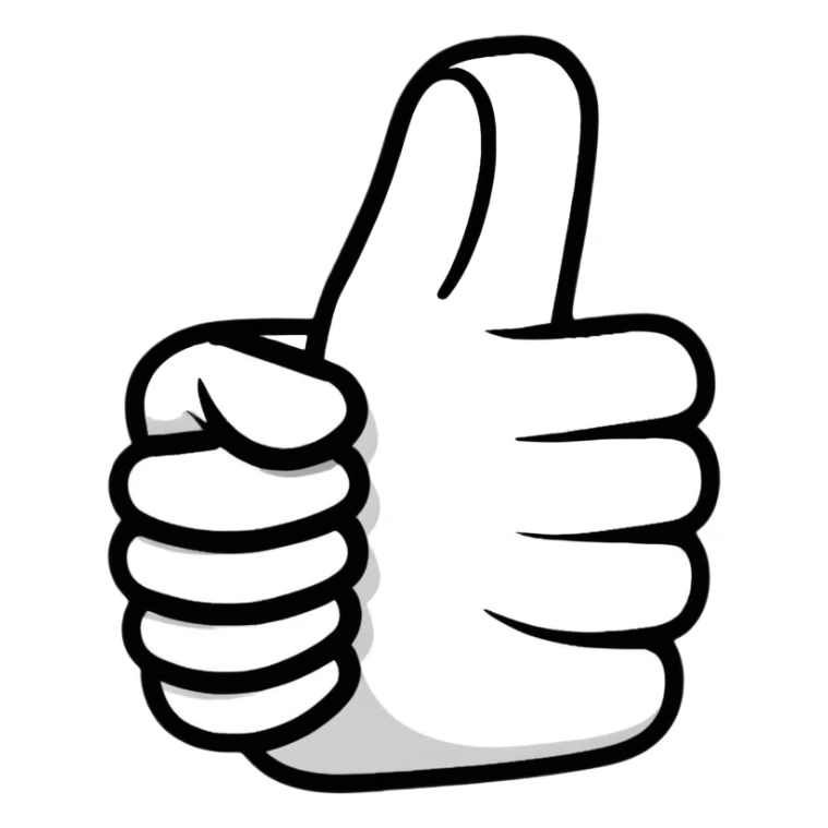 Thumbs up 'Great workout!' motivational fitness symbol sticker