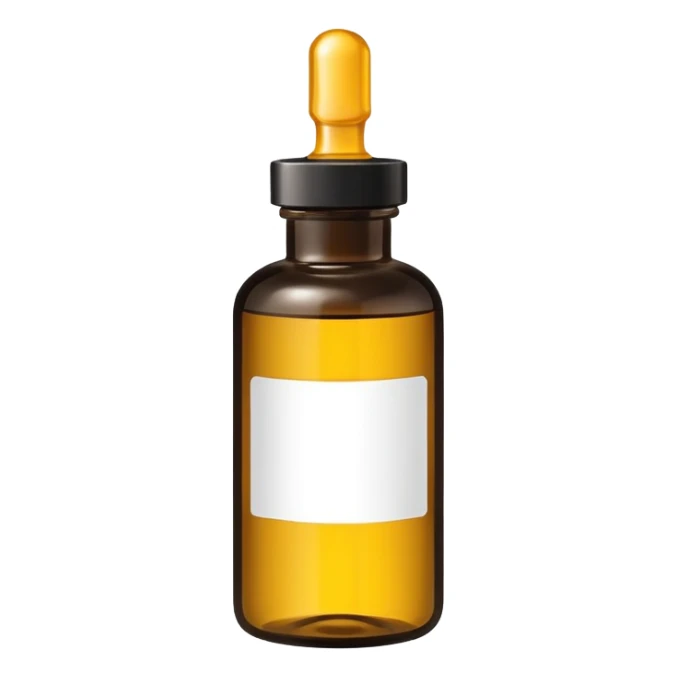 Bottle of afro hair oil. sticker