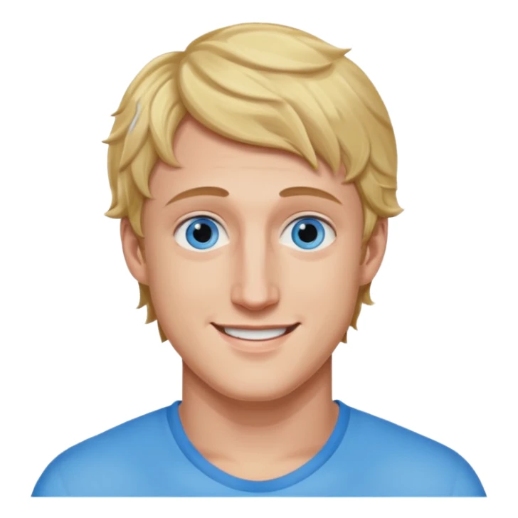 Logan Paul with blue eyes sticker