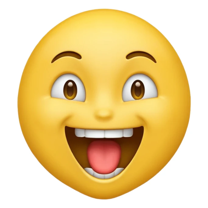 An emoji high with mouth open sticker