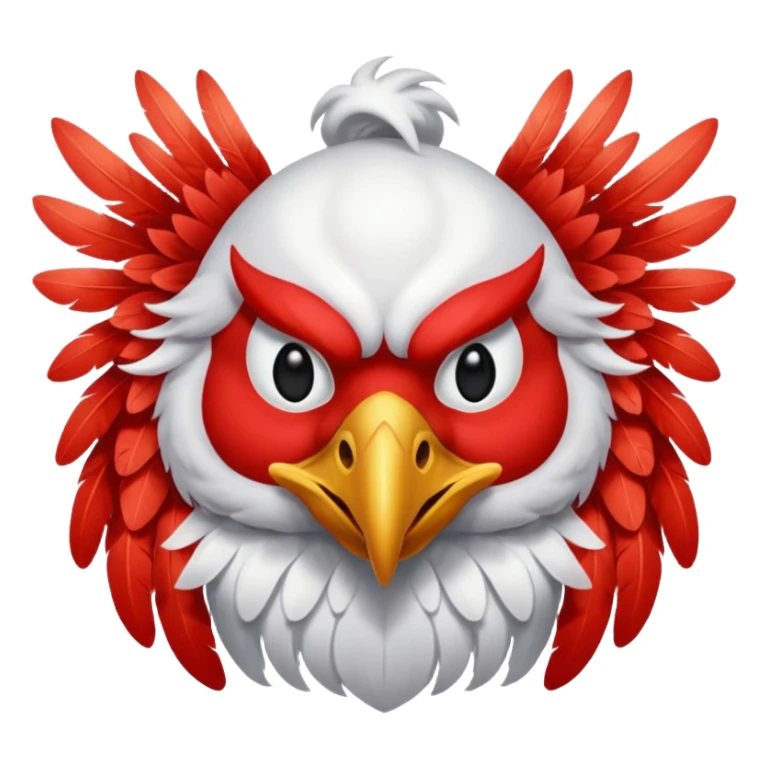 Tengu – Red-faced spirit with long nose and wings. sticker