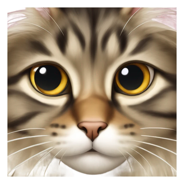 Maine Coon with slanted eyes sticker