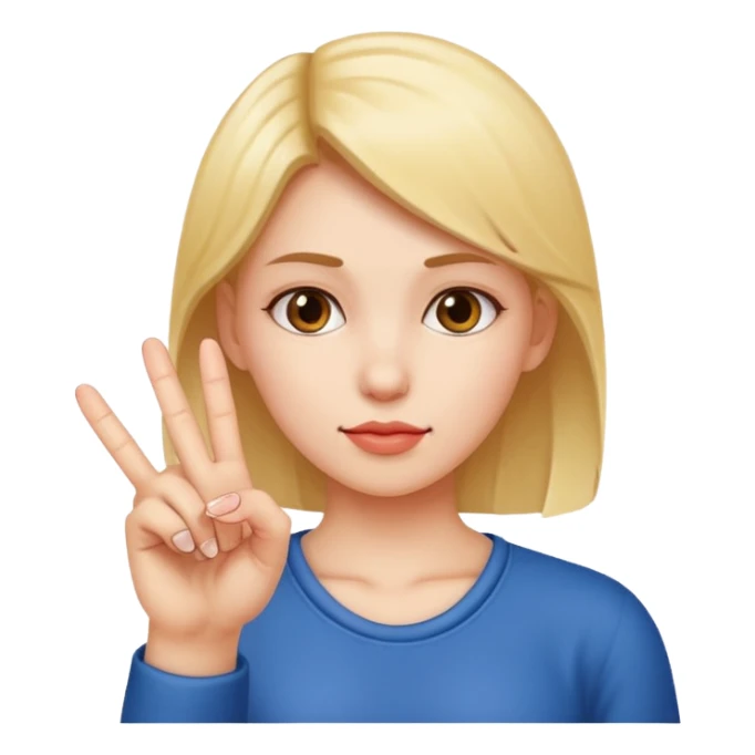 Nude girl showing his middle finge sticker