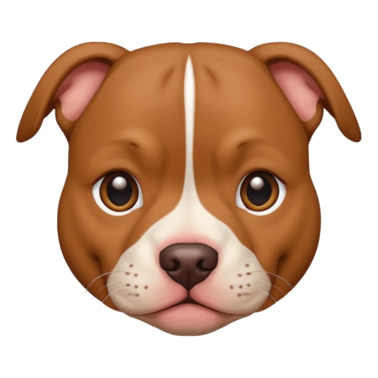 Un pitbull de carita tierna  sticker