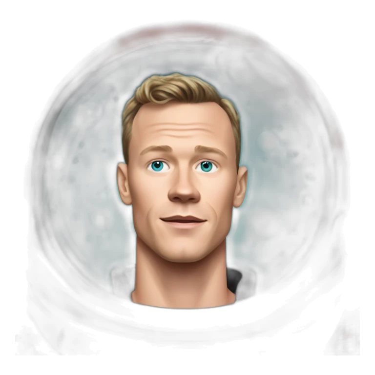 Fancy disco futuristic Jonathan Toews in spaceship bubble sticker