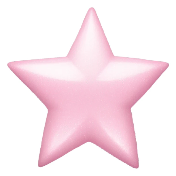 pale pink star sparkle sticker