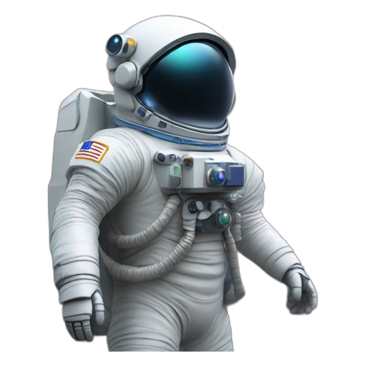 astronaute project a galaxy xith his helmet sticker