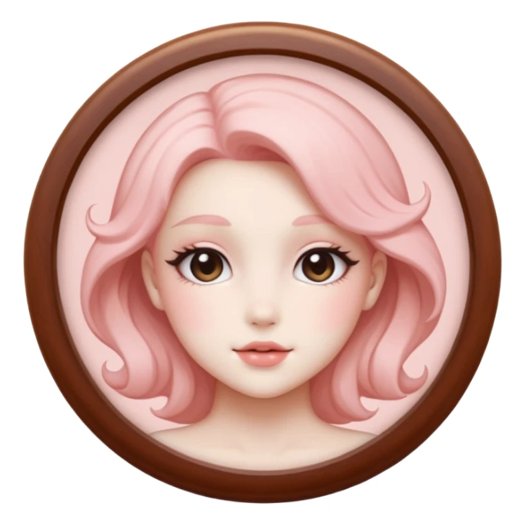 White soft natural realistic blushing blush romantic vintage antique divine beautiful elegant pretty precious cute young youthful  Fakémon-Pokémon-hybrid-creature sticker