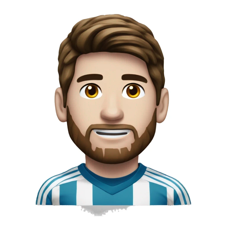 Messi with maillot or real of Madrid  sticker