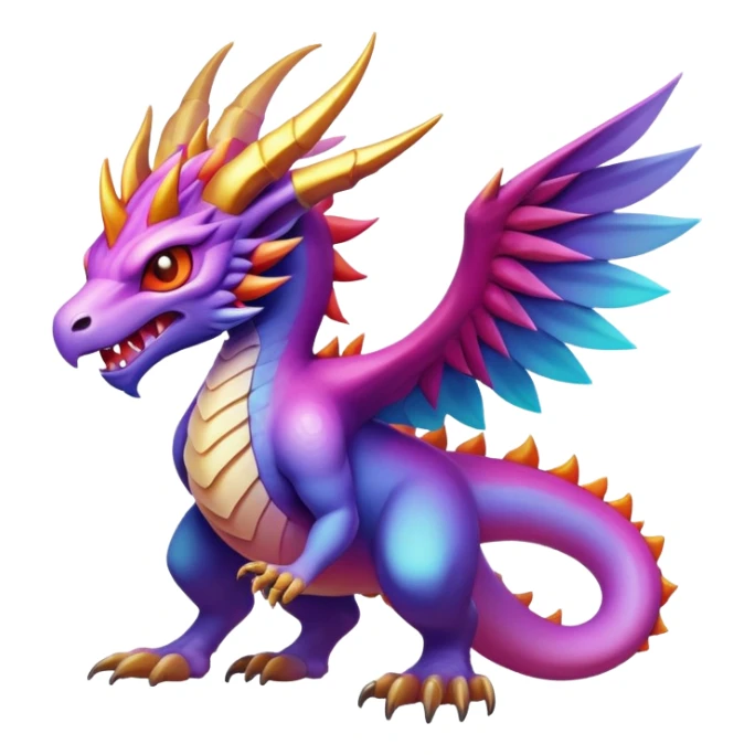 Epic legendary complex detailed gradients aesthetic-scenery-Fakémon-creature sticker