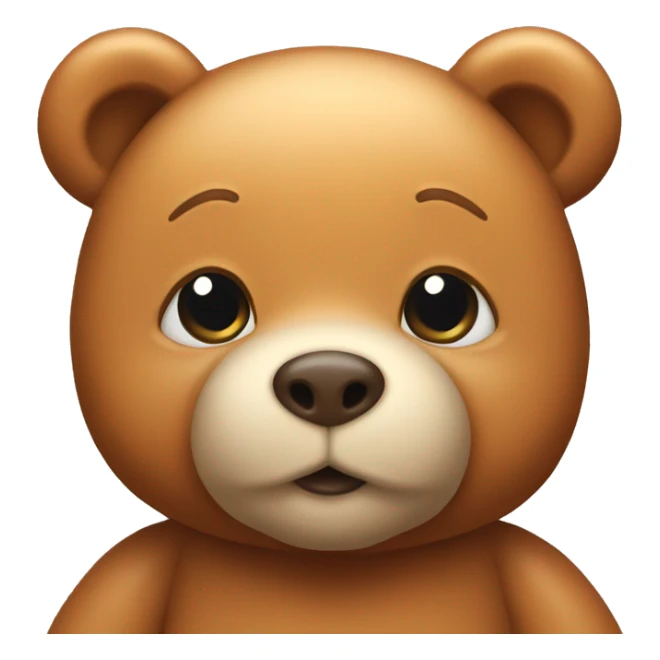 Cute Caramel teddy bear  sticker
