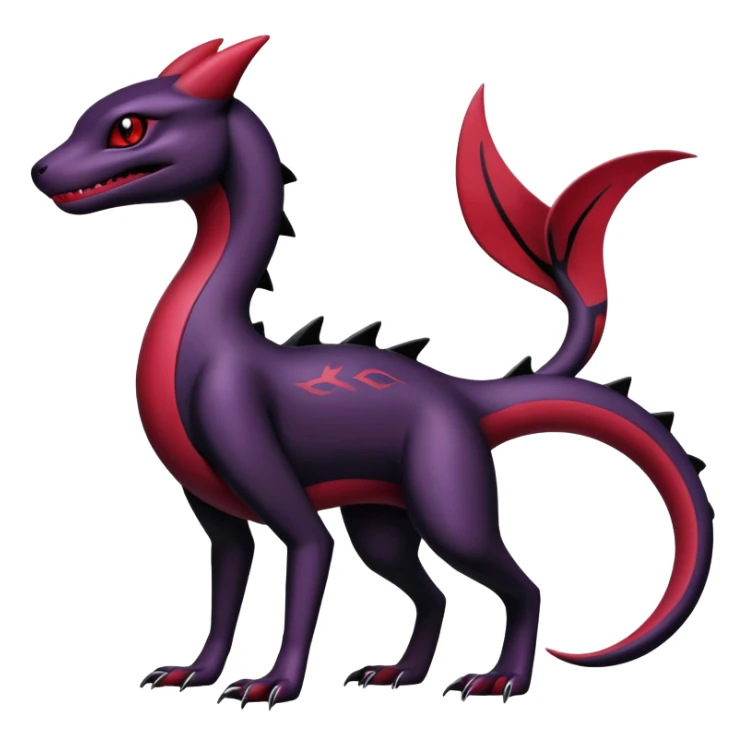 Salazzle-Salandit-Umbreon-Fakémon-hybrid-creature (full body)  sticker