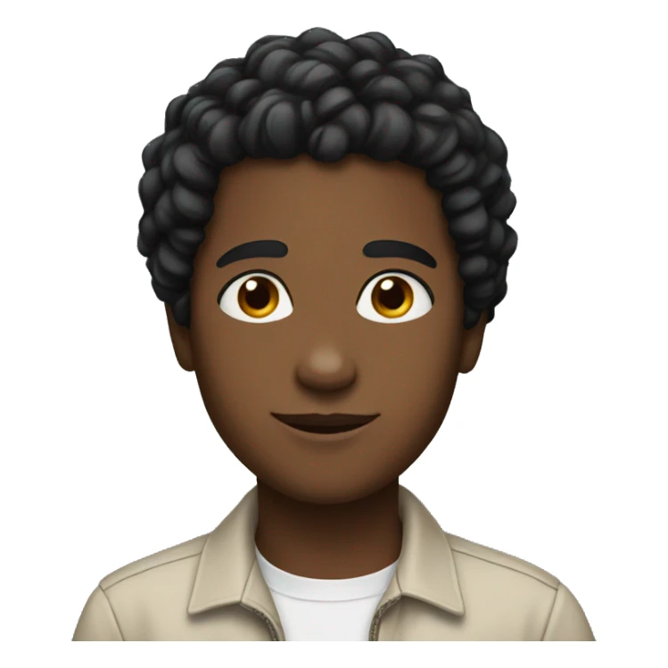 heartfelt connection with black hair sticker