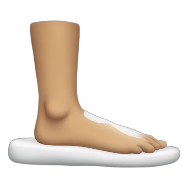 white foot sticker