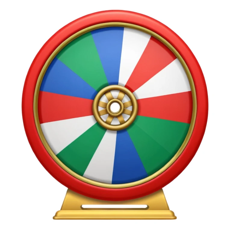 Drapeau bande bleu en haut bande verte en bas et roue rouge au milieu sticker