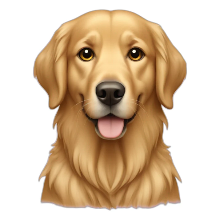 golden retriever dog as a muslim sticker