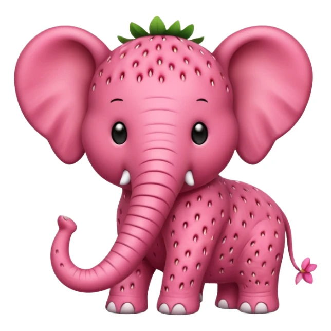 Strawberry elefant sticker