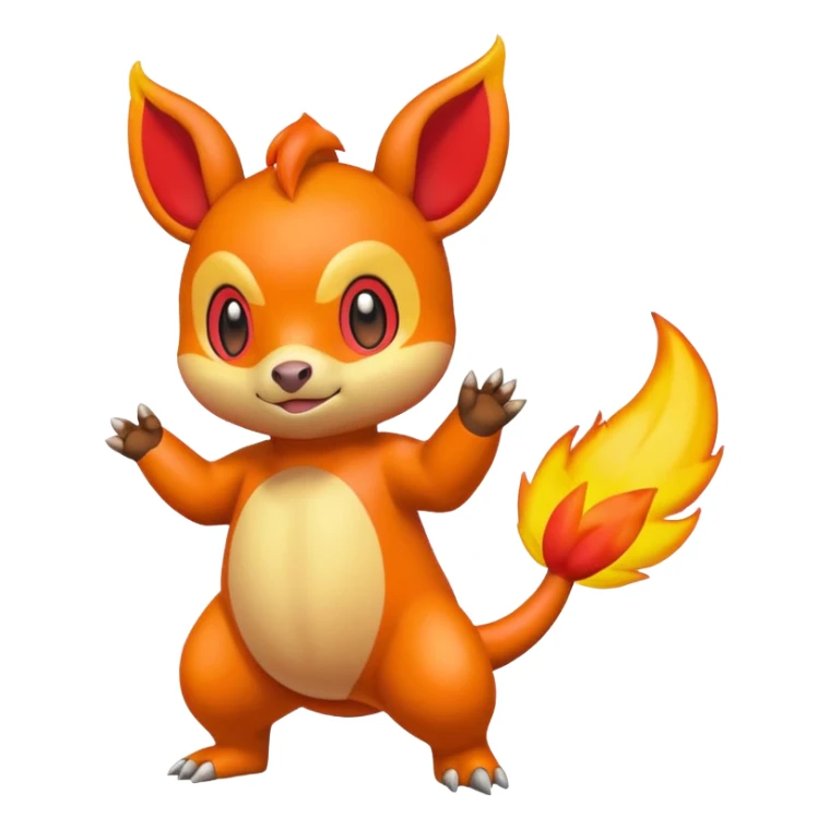 Chimchar-Tepig-fusion (full body) sticker